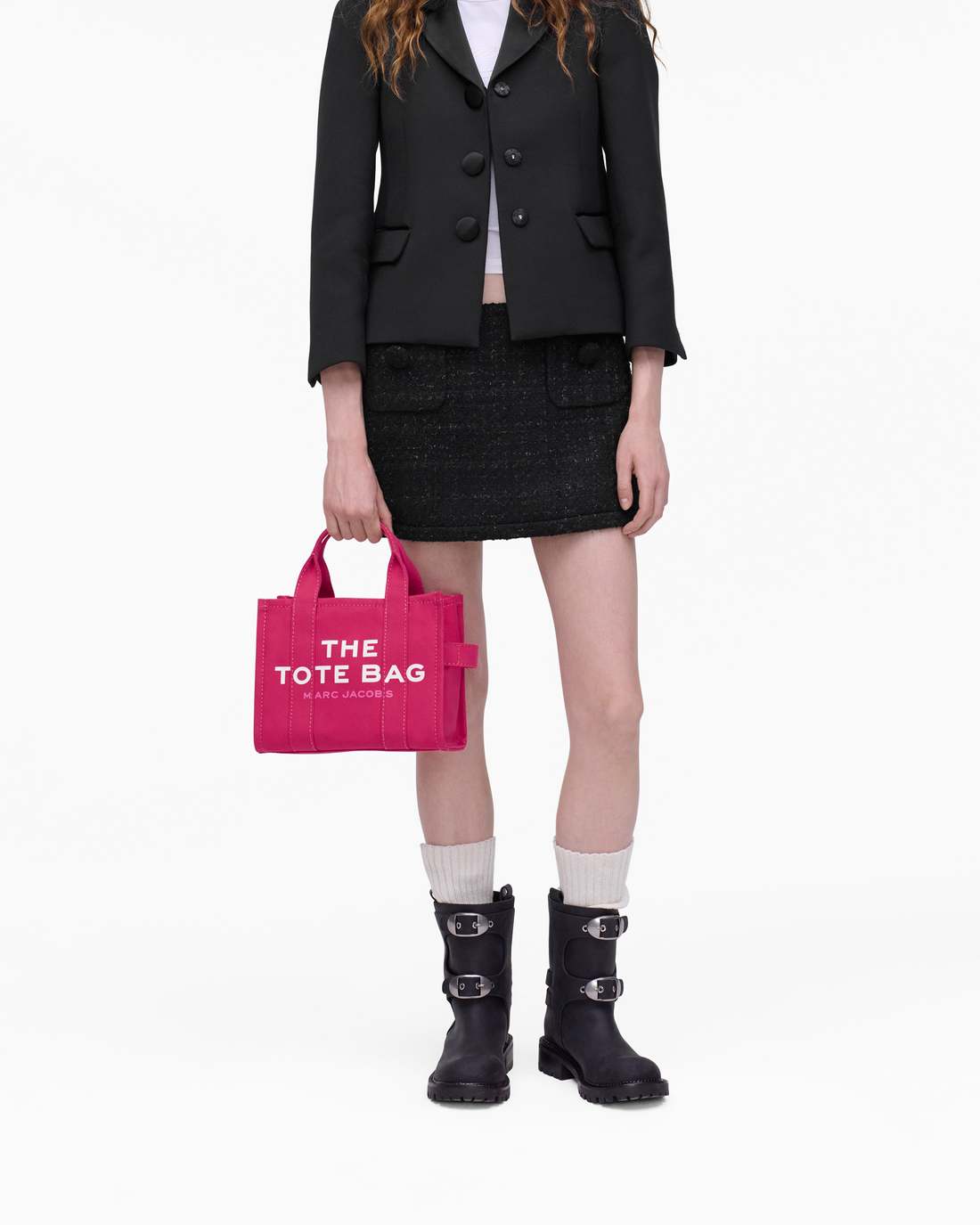 The Canvas Small Tote Bag Raspberry Pink