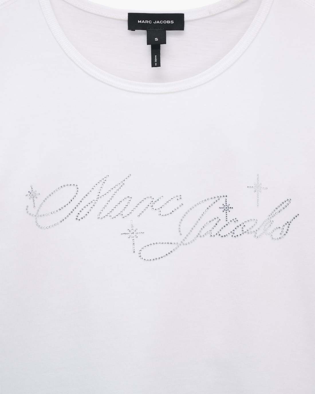 Charm Logo Shrunken Tee White