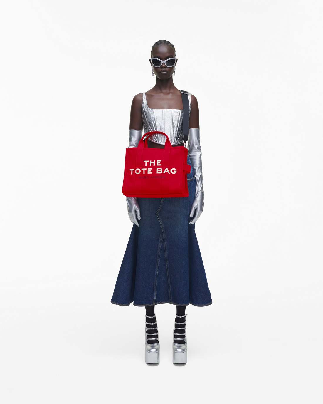 The Canvas Medium Tote Bag True Red