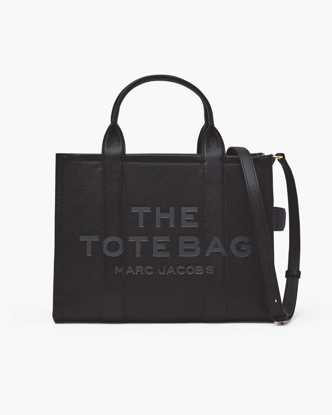 The Leather Medium Tote Bag Black
