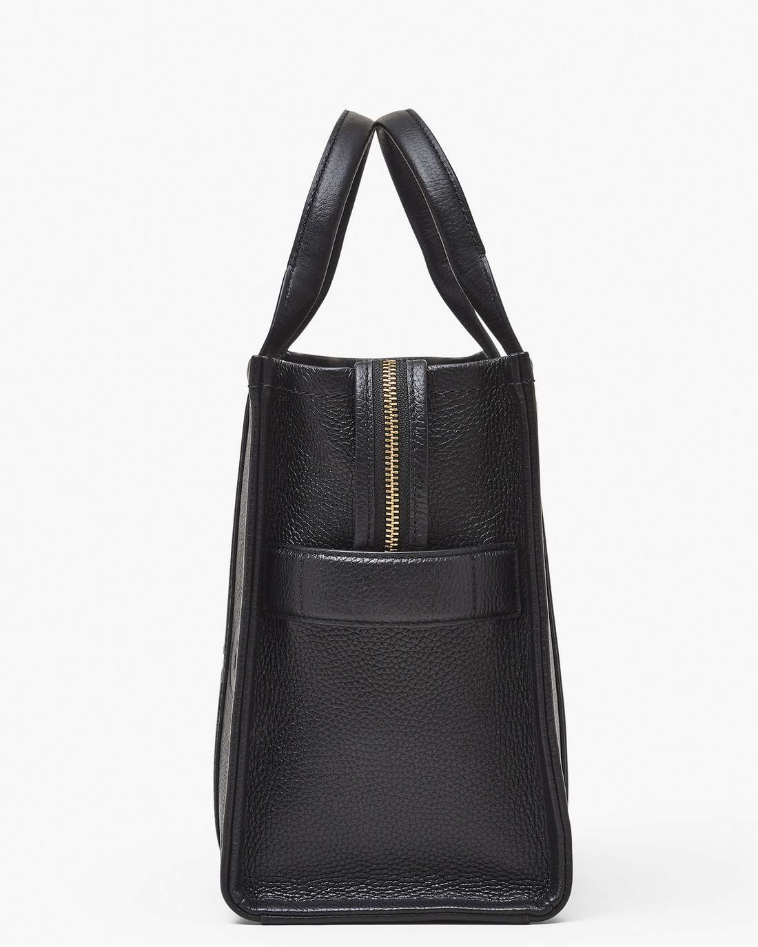 The Leather Medium Tote Bag Black