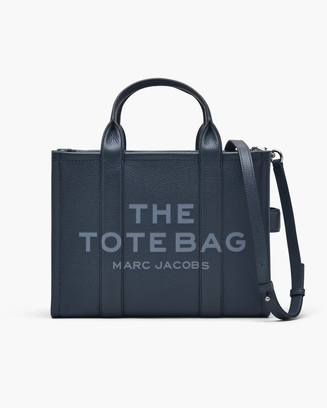 The Leather Medium Tote Bag Blue Sea
