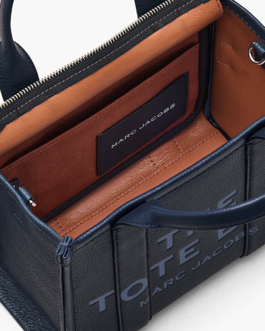 The Leather Small Tote Bag Blue Sea