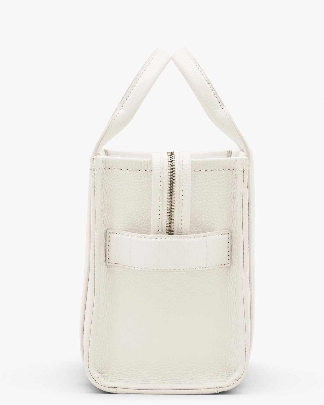 The Leather Small Tote Bag Cotton/Silver