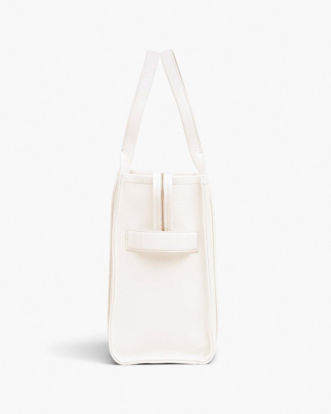 The Leather Large Tote Bag Cotton/Silver