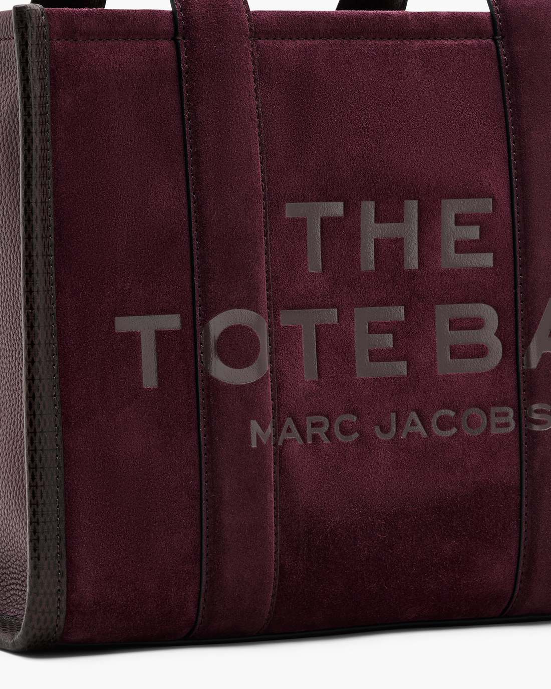 The Suede Medium Tote Bag Dark Plum