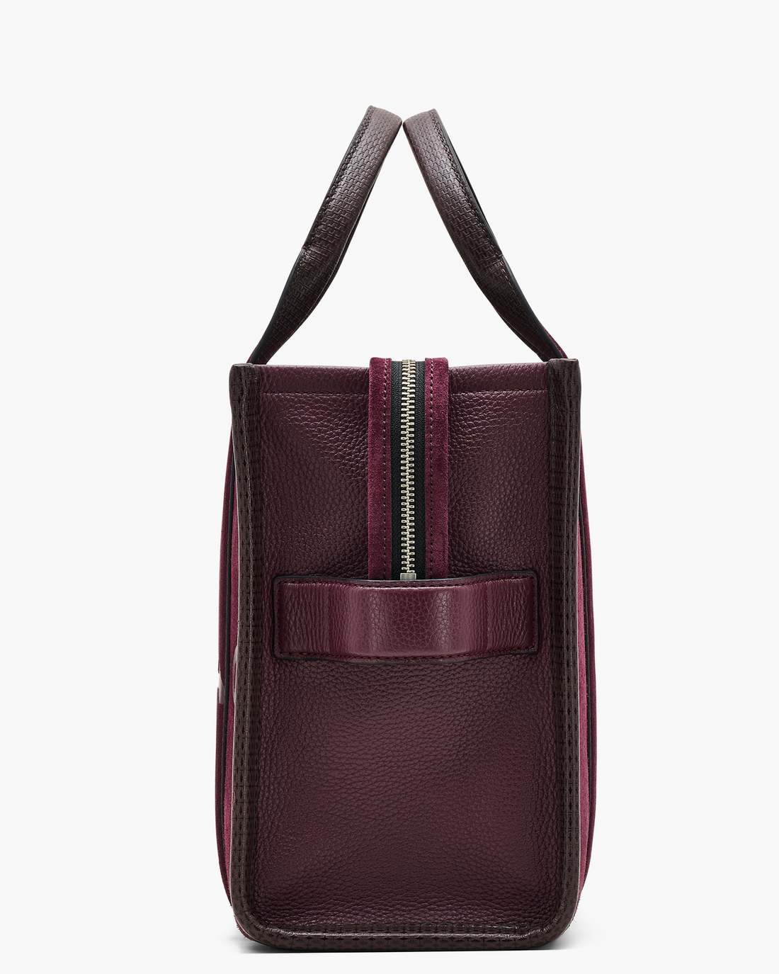 The Suede Medium Tote Bag Dark Plum