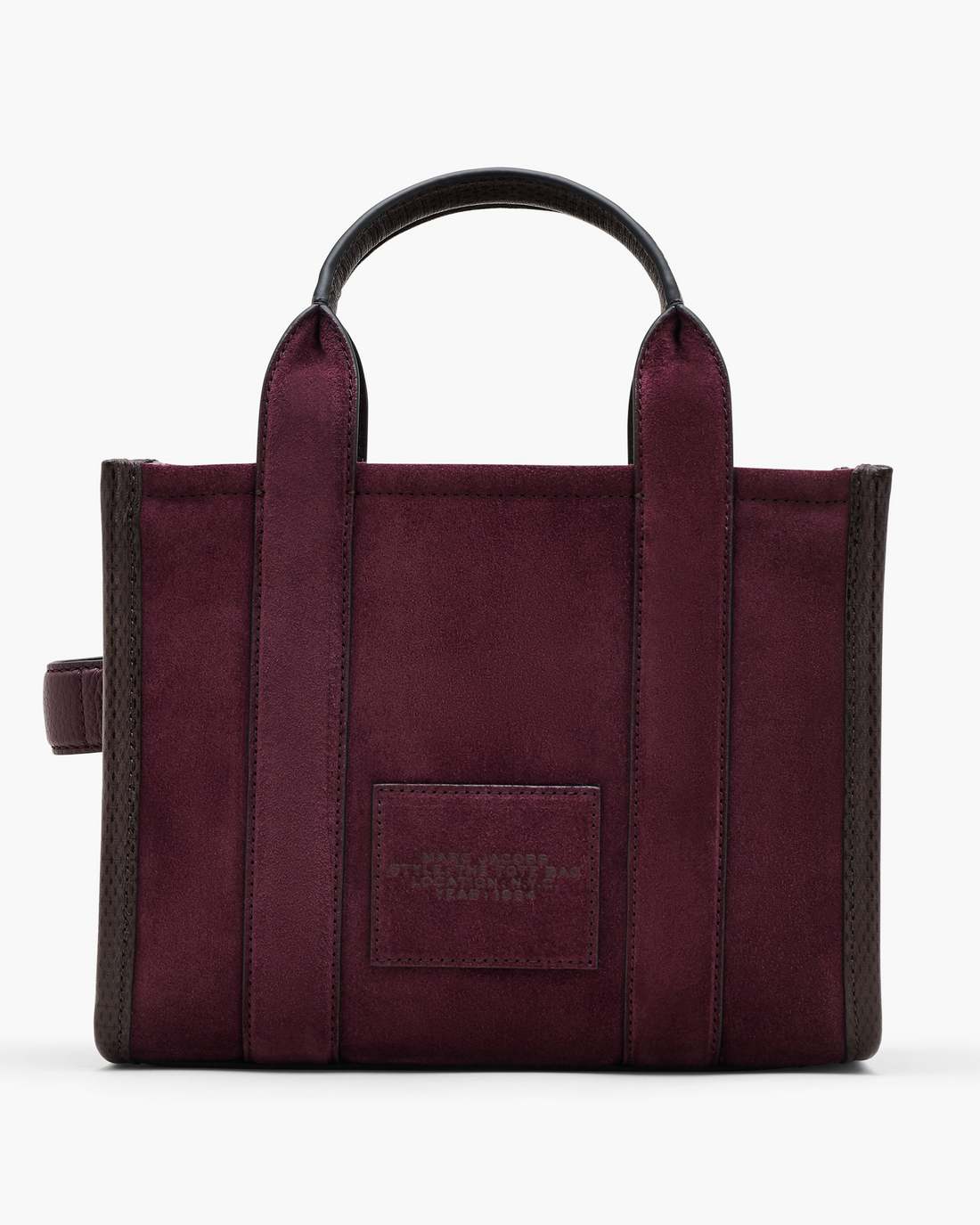 The Suede Small Tote Bag Dark Plum
