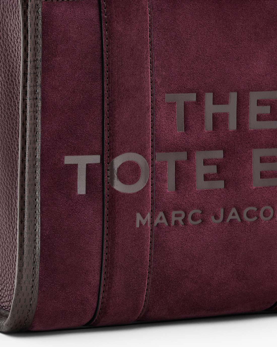 The Suede Small Tote Bag Dark Plum