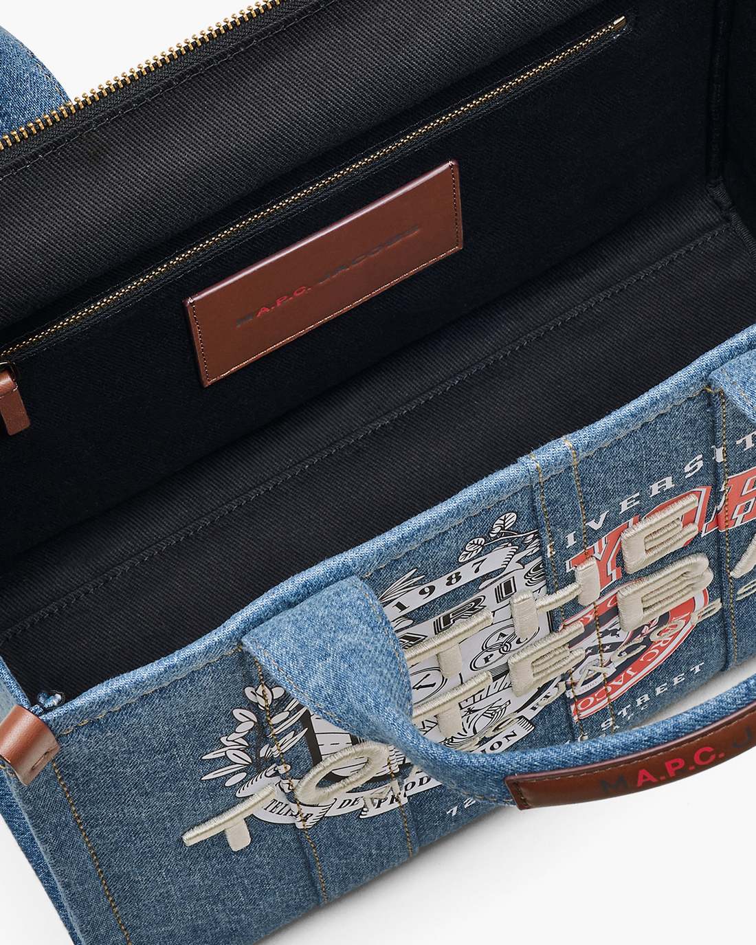 The A.P.C. X Marc Jacobs Denim Medium Tote Bag Washed Indigo