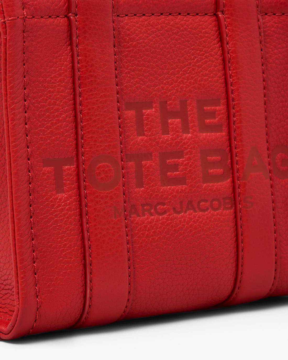 The Leather Crossbody Tote Bag True Red