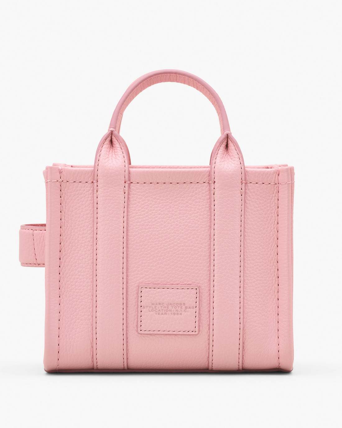 The Leather Crossbody Tote Bag Ribbon Pink