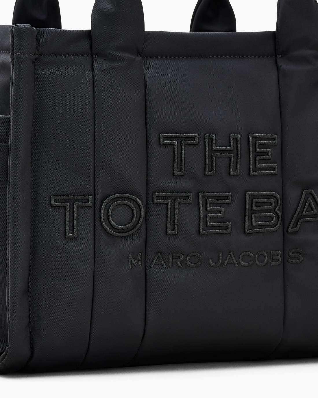 The Puffy Nylon Medium Tote Bag Black