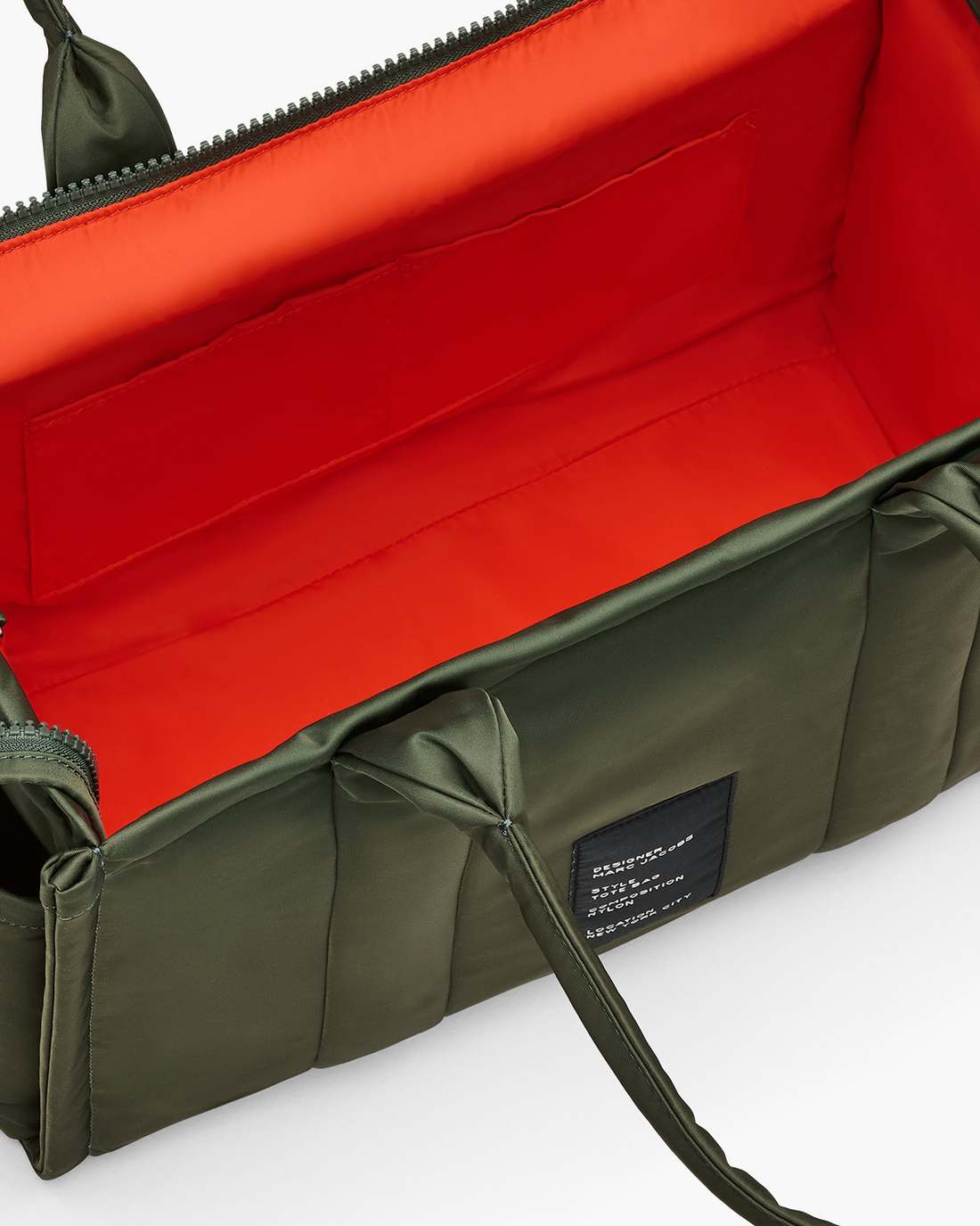 The Puffy Nylon Large Tote Bag Army Green