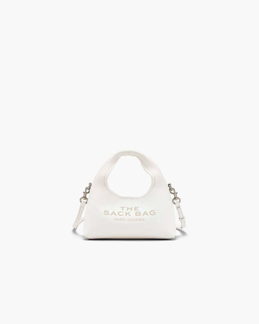 The Micro Crossbody Sack Bag White