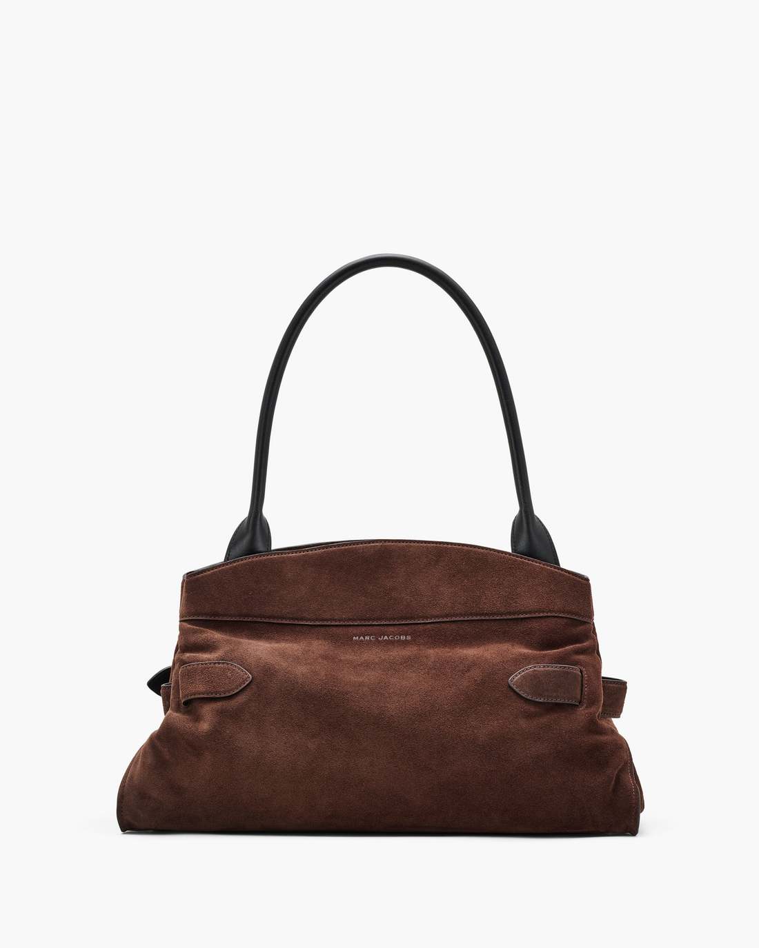The Suede Dakota Satchel Dark Brown