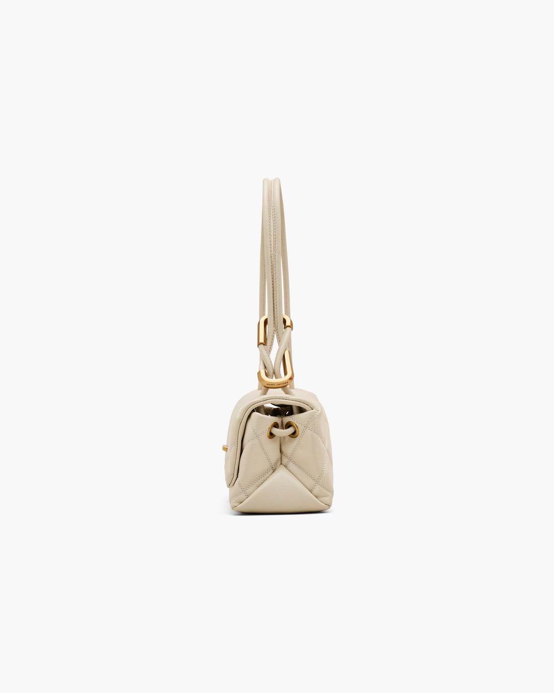The Quilted Mini Dual Shoulder Bag Cloud White