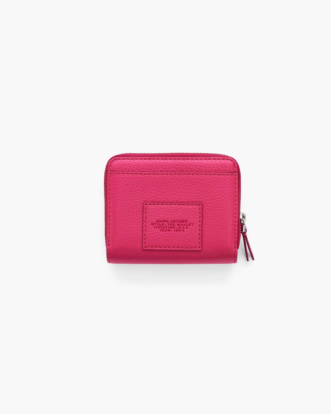 The Leather Mini Compact Wallet Raspberry Pink