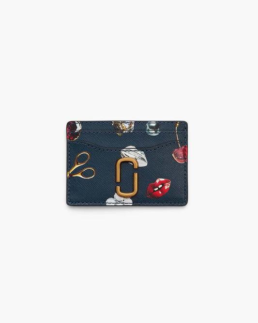 The Trinket Utility Snapshot Card Case Navy Multi