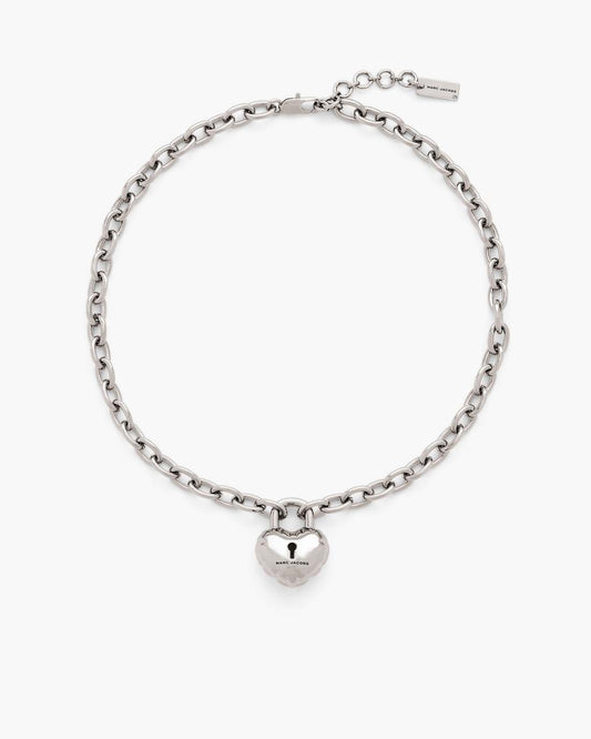 The Heart Balloon Necklace Light Antique Silver