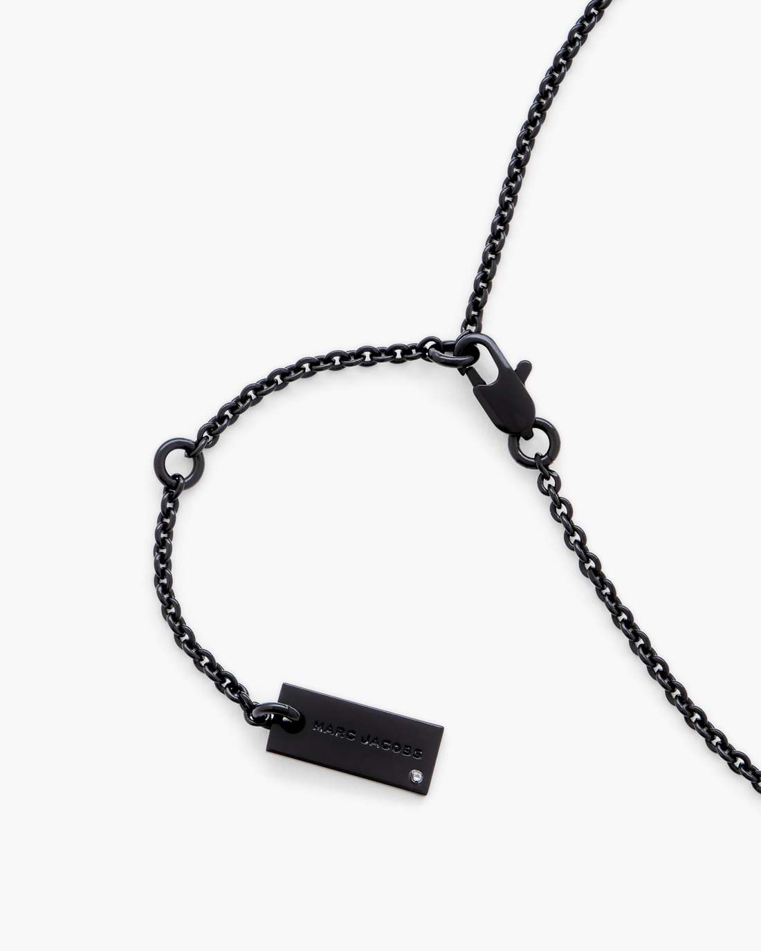 The Daisy Pave Necklace Black/Black Crystal