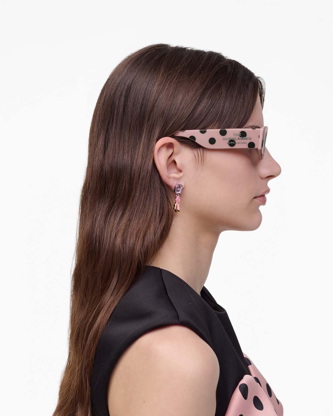 The Oval Sunglasses Peach Multi