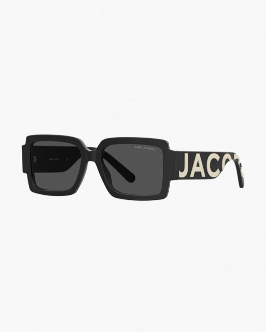 The Bold Logo Square Sunglasses Black/White