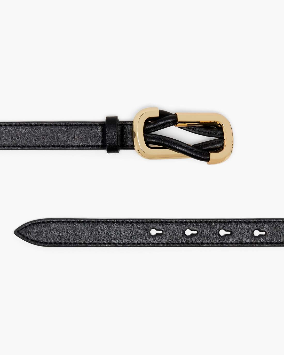The Dual Belt Black/Gold