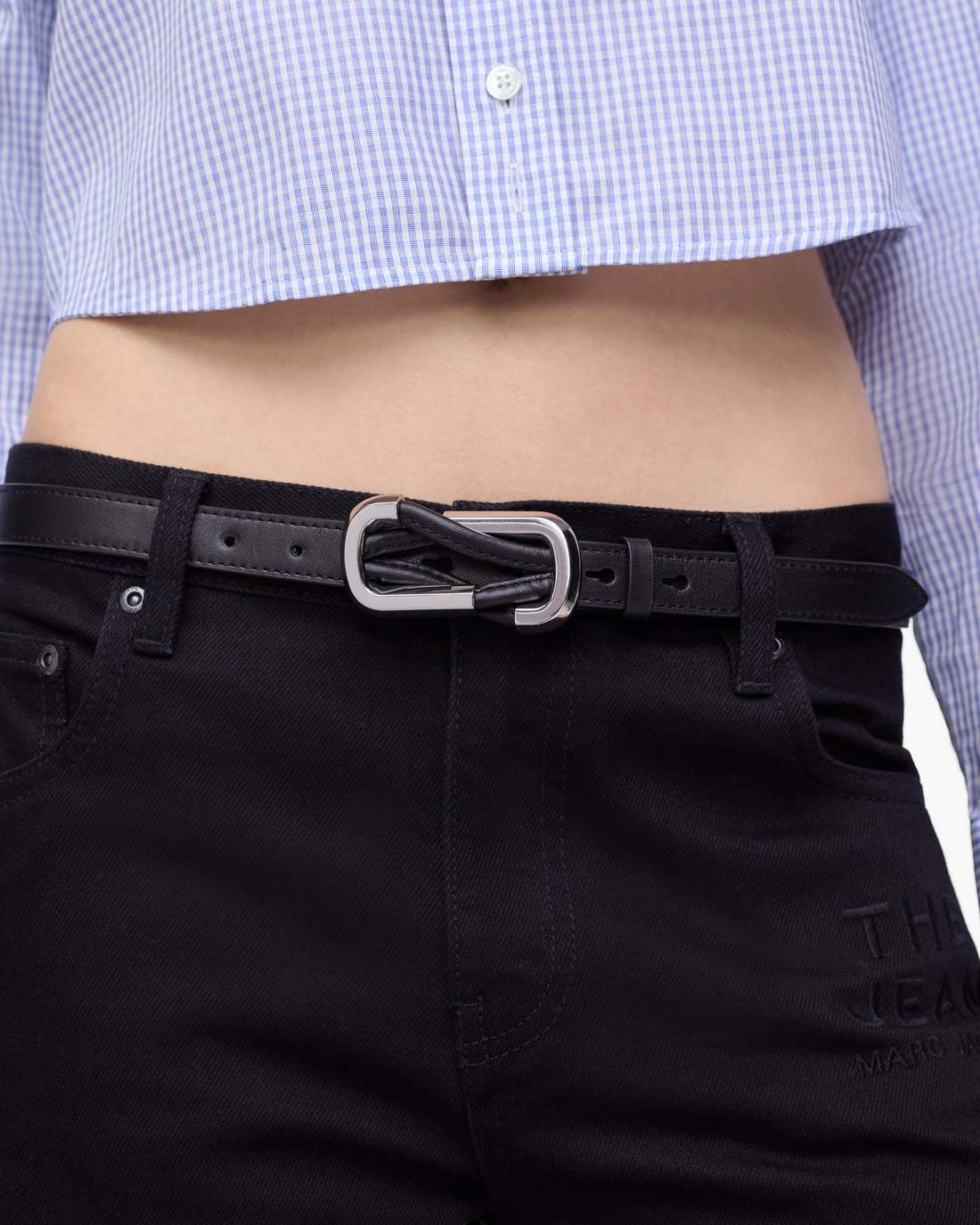 The Dual Belt Black/Silver