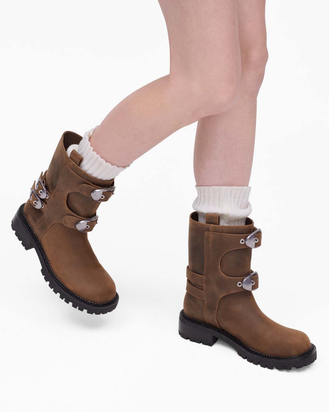 The Kiki Moto  Boot Tobacco