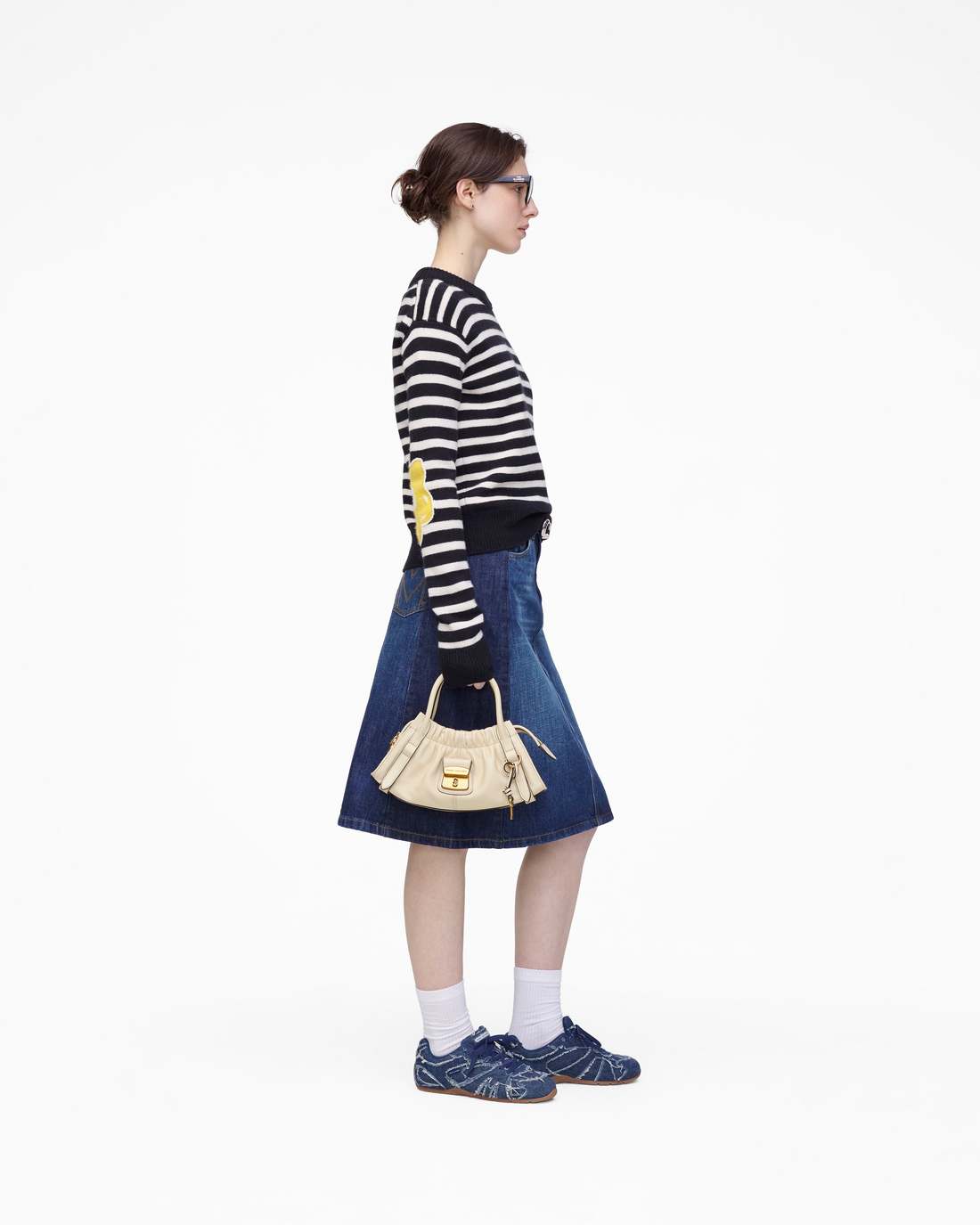 Joy Striped Crewneck Black/White
