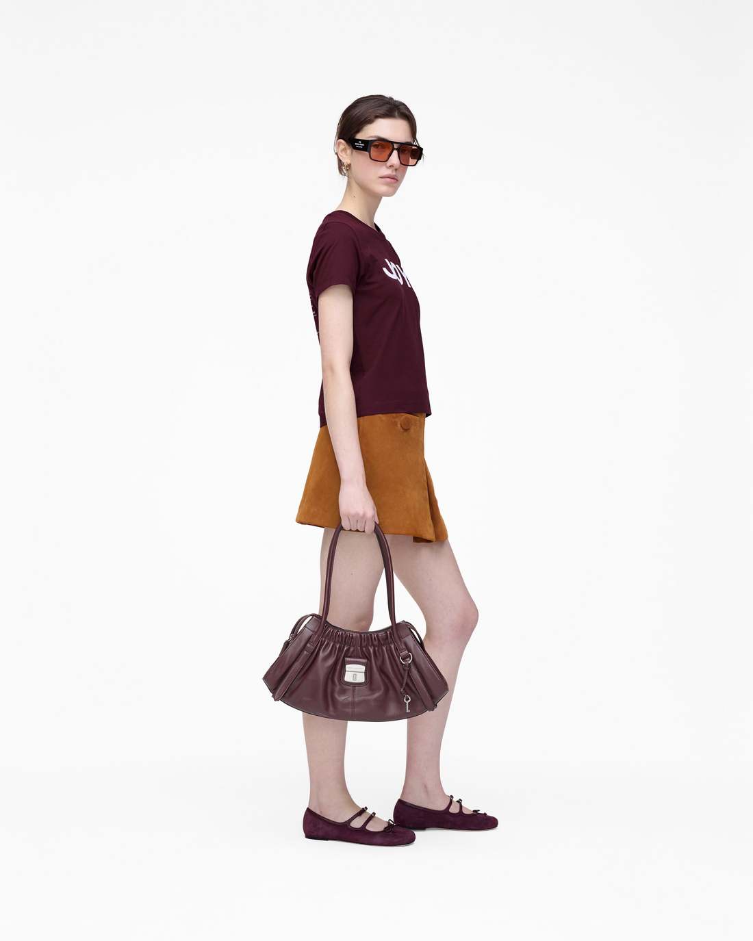 Joy. Slim Tee Dark Plum
