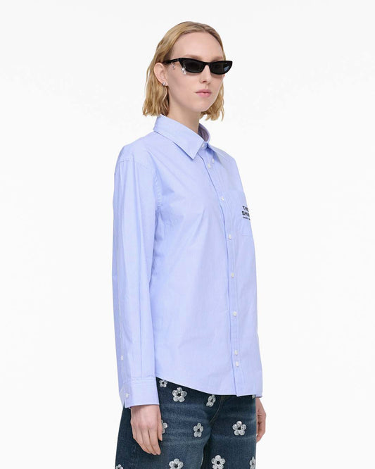THE STRIPED SHIRT Sky Blue