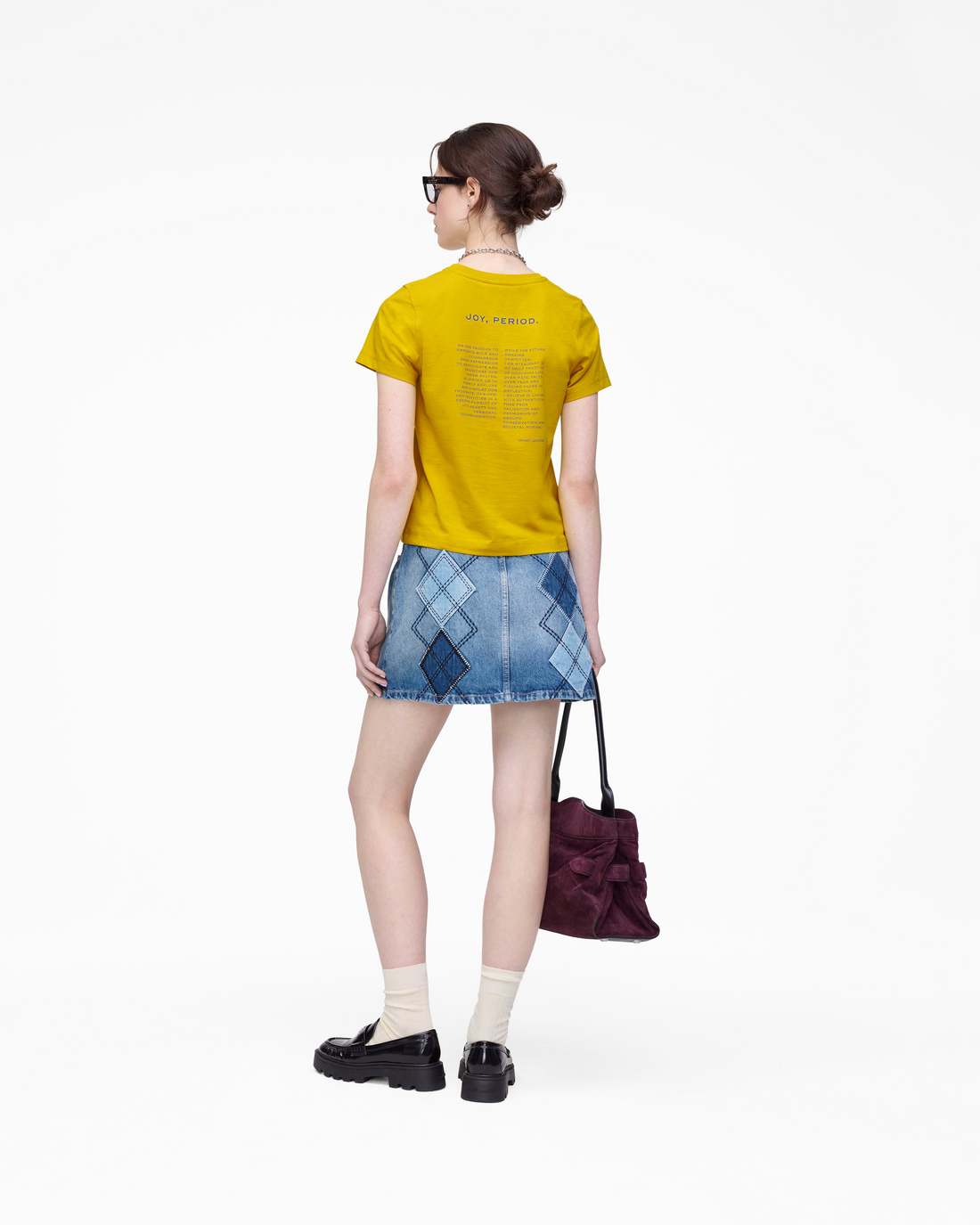 Joy. Slim Tee Joy Yellow