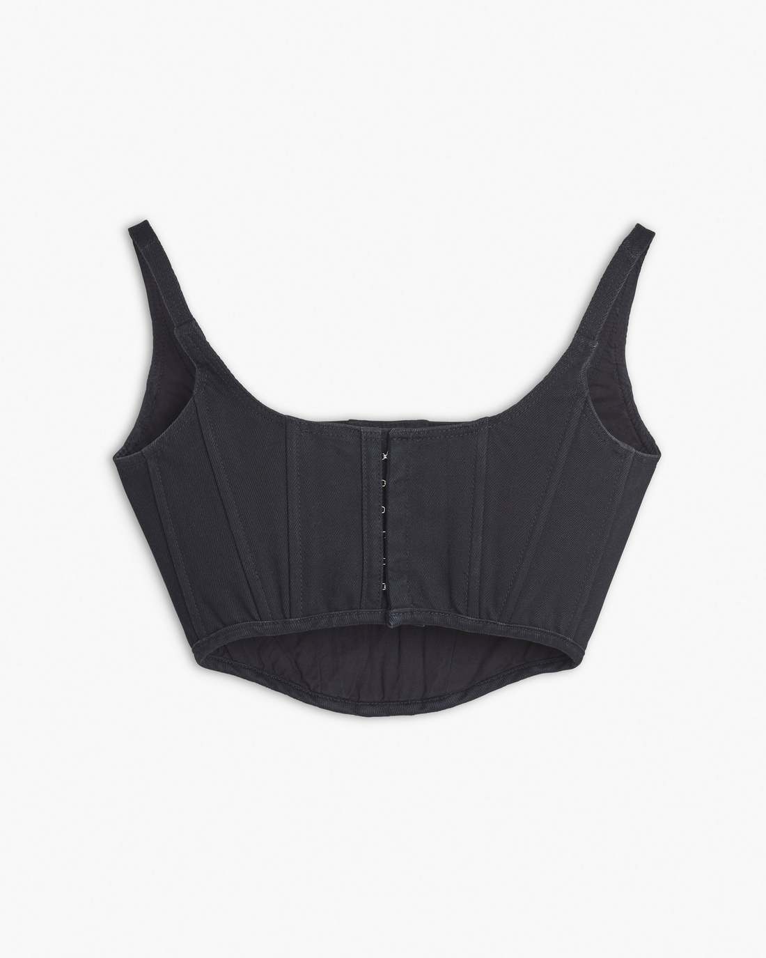 The Denim Bustier Black