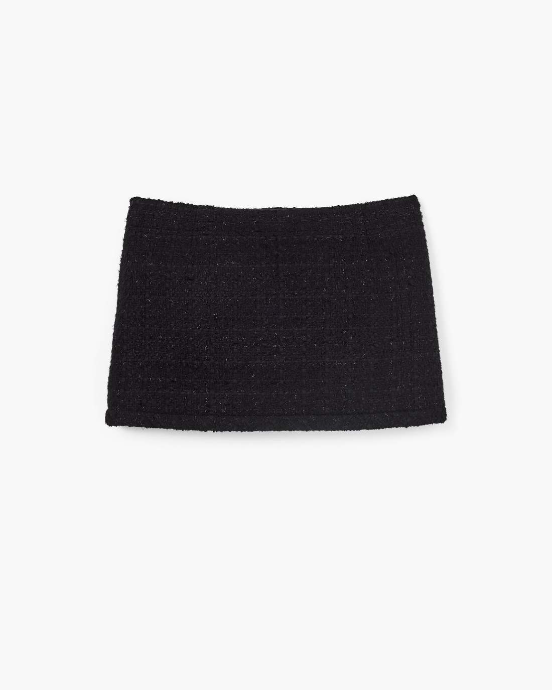 Tweed Mini Skirt Black