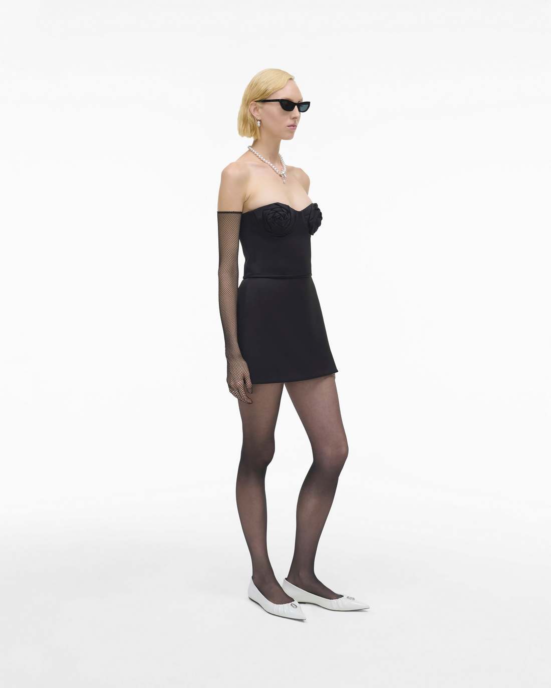 The Duchess Satin Skirt Black