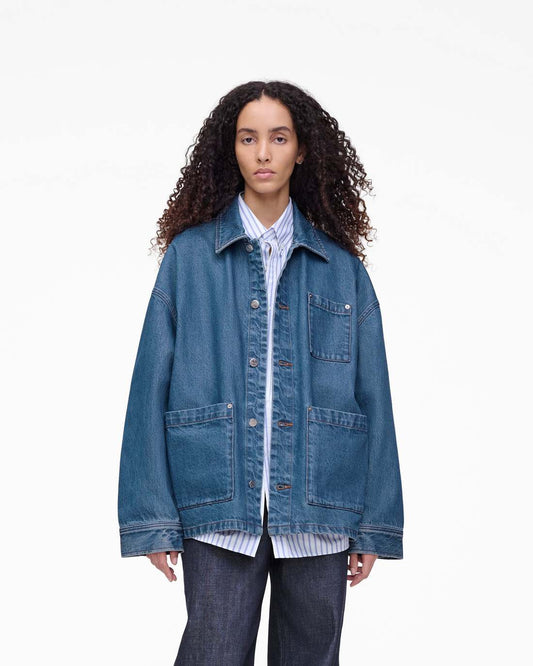 The A.P.C. X Marc Jacobs Denim Unisex Jacket Washed Indigo