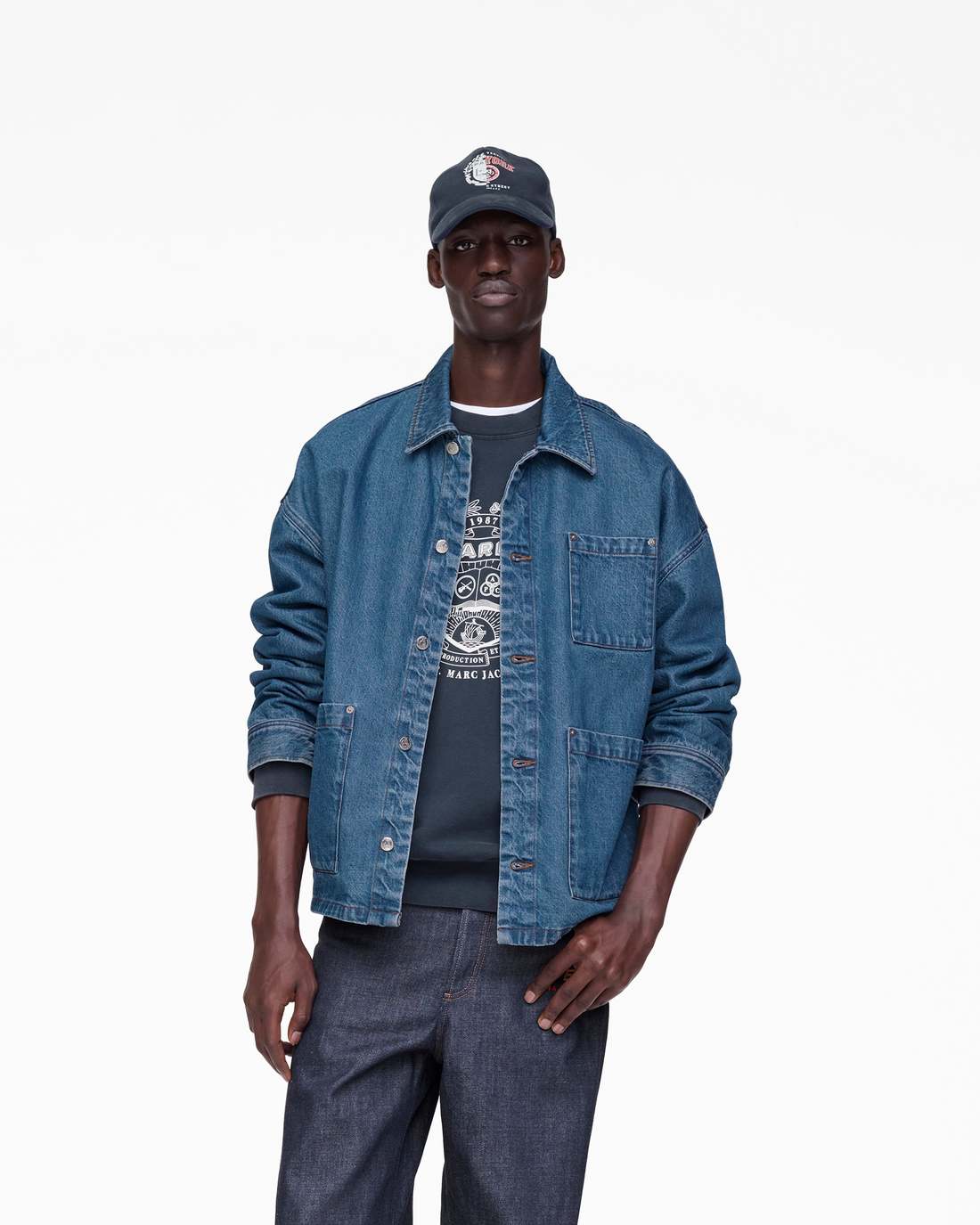 The A.P.C. X Marc Jacobs Denim Unisex Jacket Washed Indigo