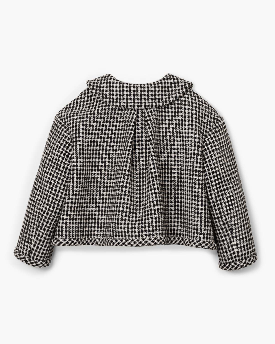 Gingham Tweed Jacket Black Multi