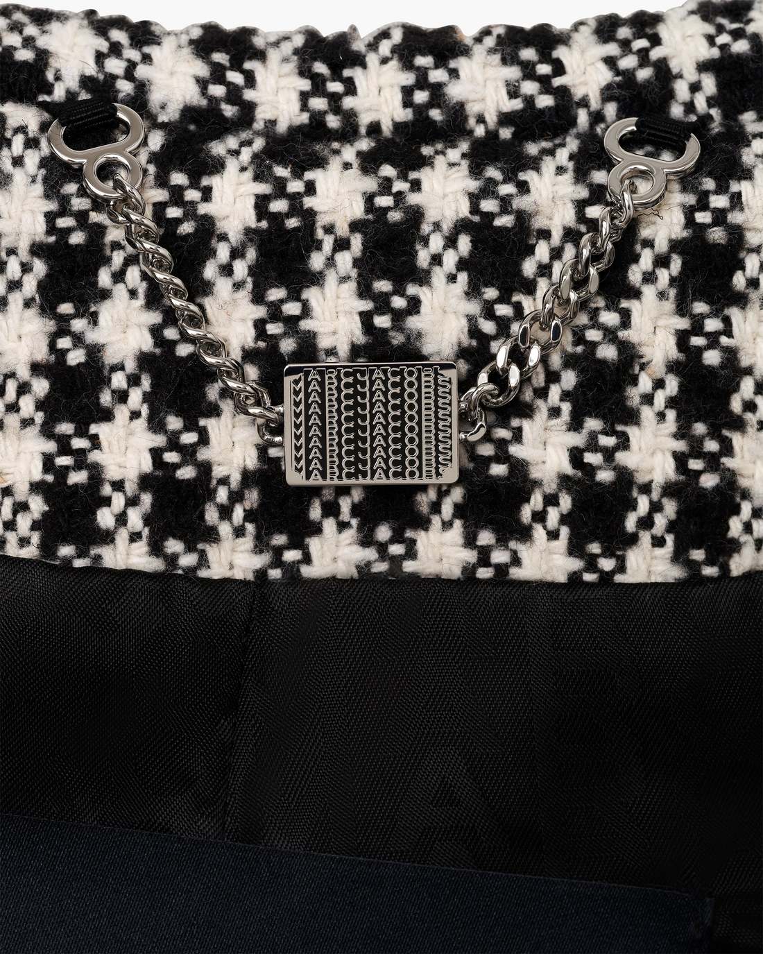 Gingham Tweed Jacket Black Multi