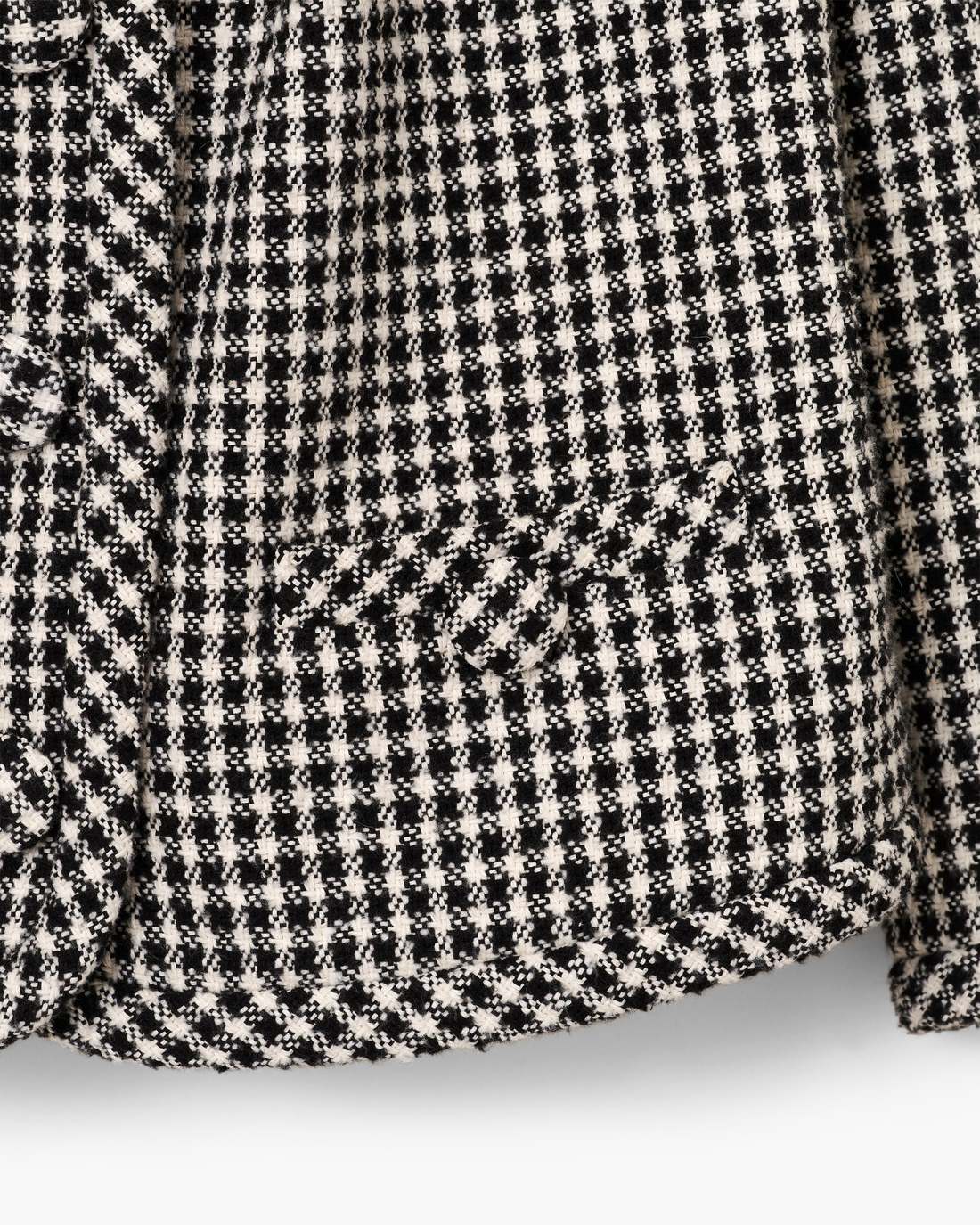 Gingham Tweed Jacket Black Multi