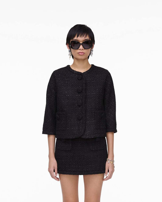 Tweed Backwards Lady Jacket Black