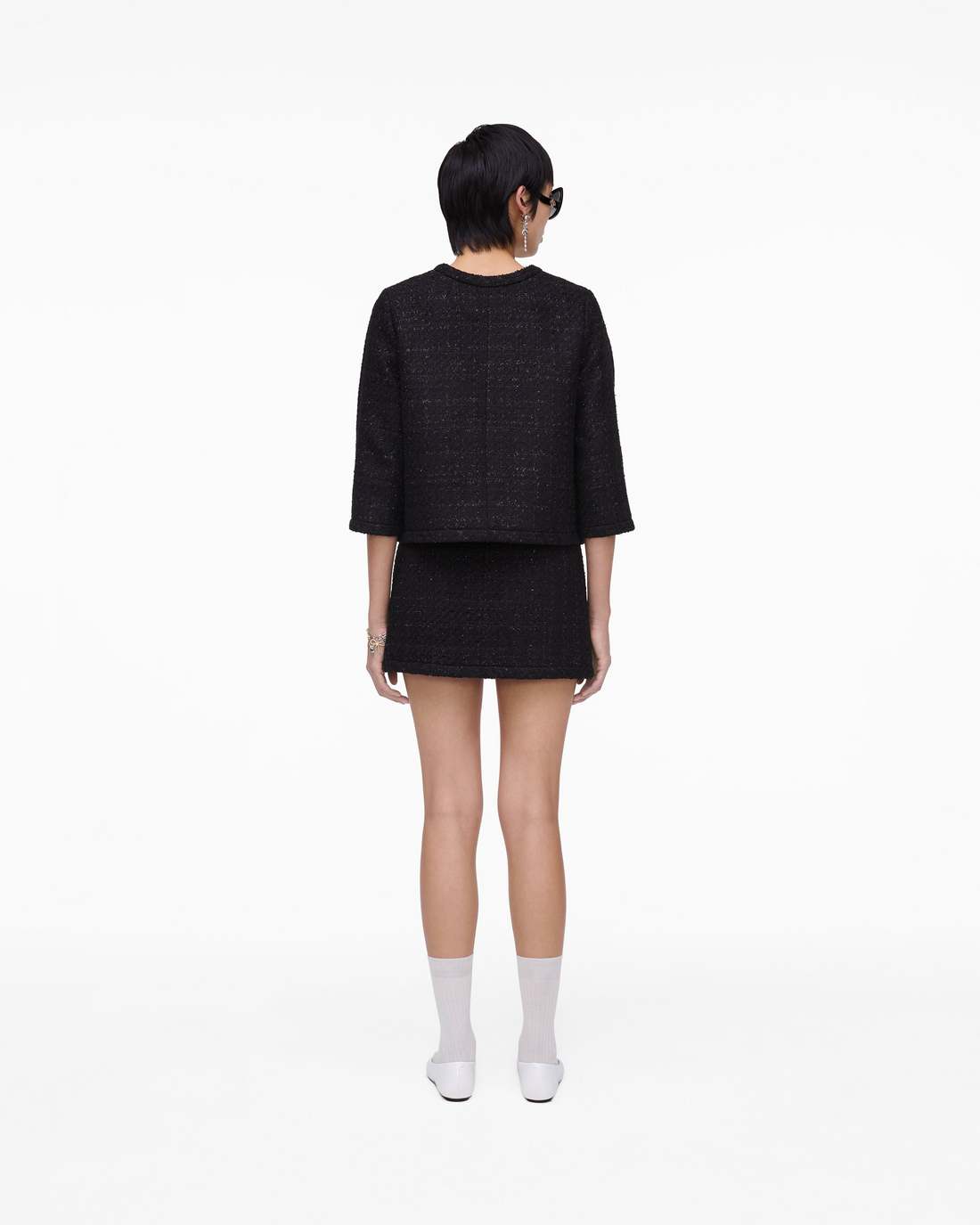 Tweed Backwards Lady Jacket Black