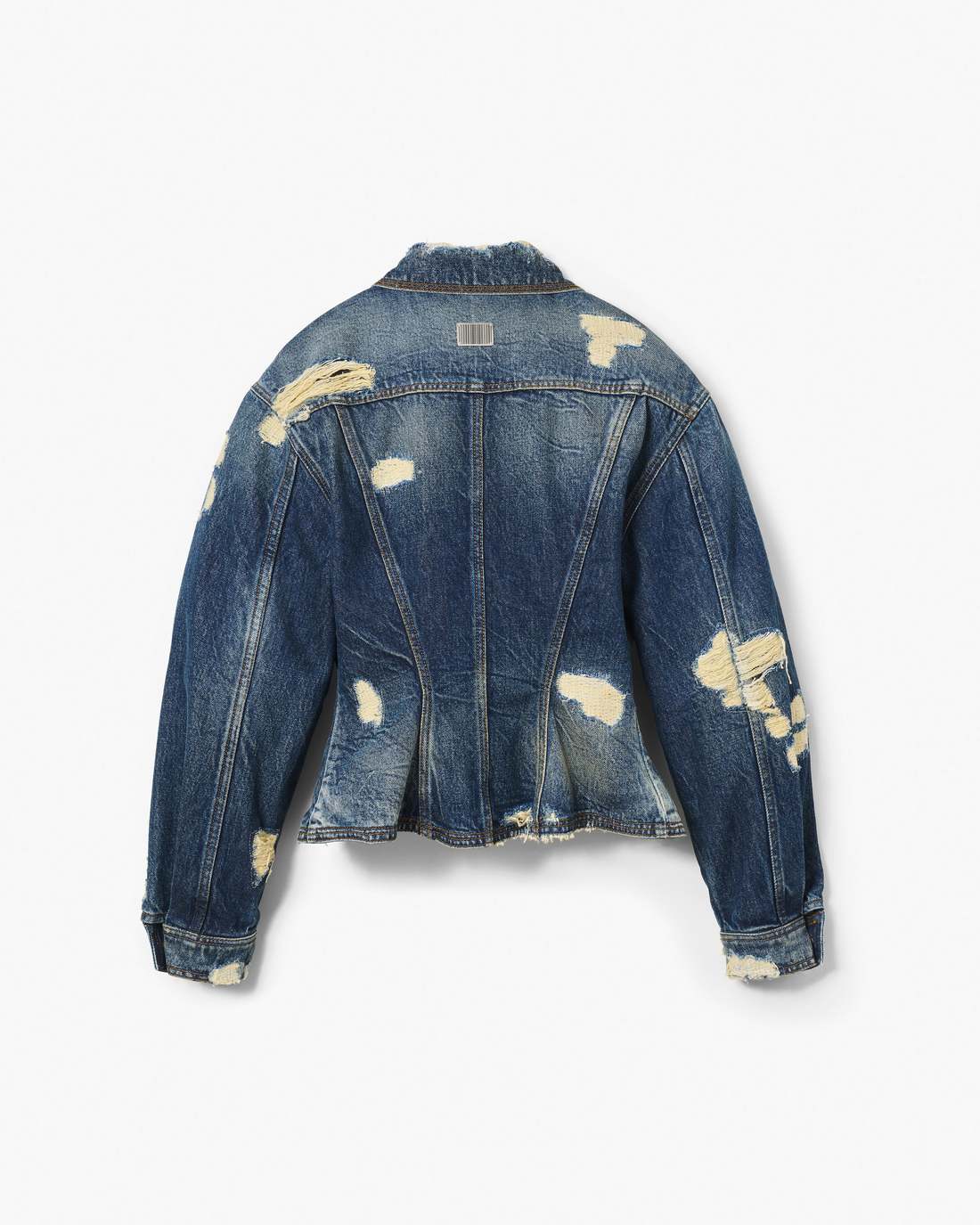 The Rip And Repair Fluted Denim Jacket Punk Indigo