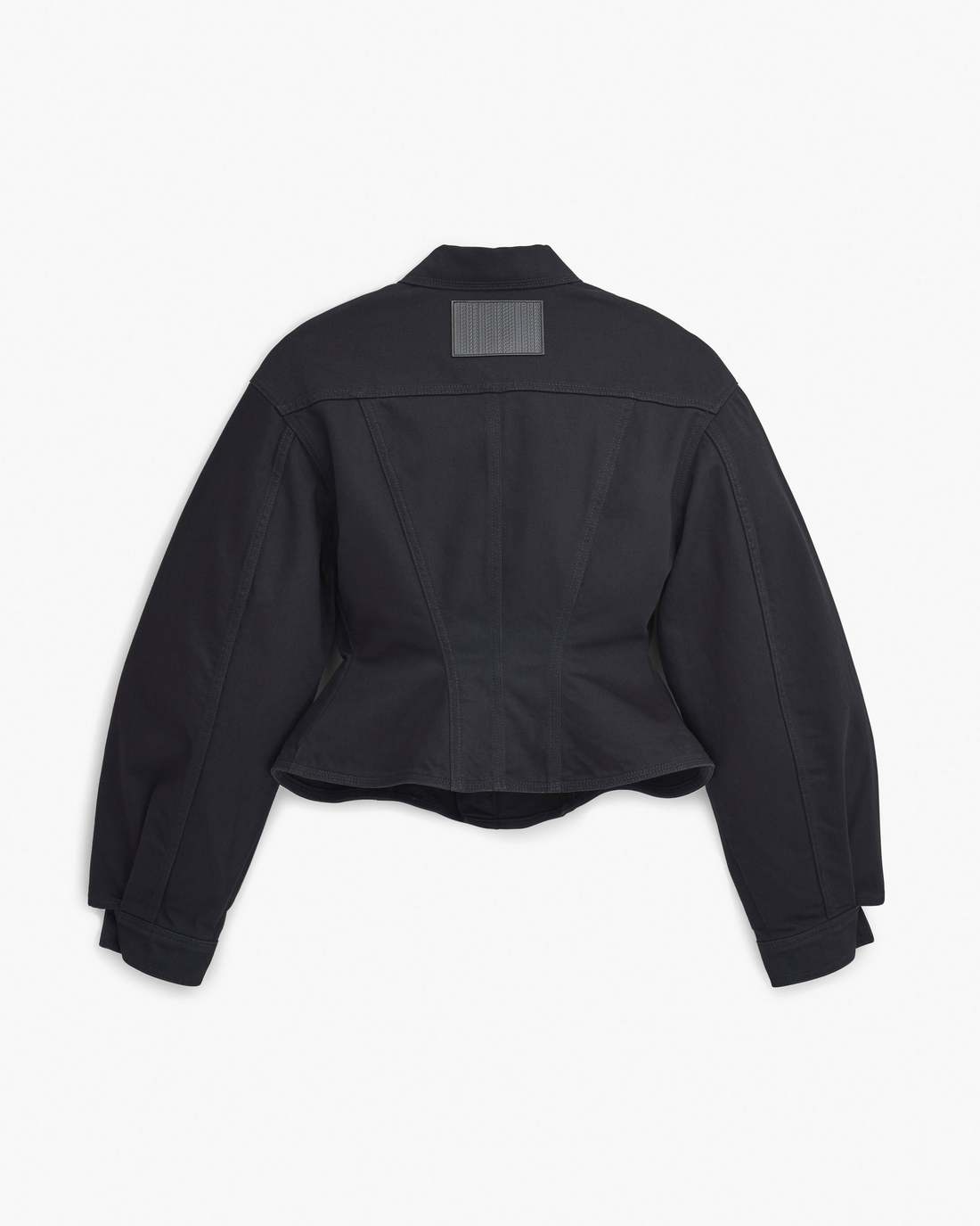 The Fluted Denim Jacket Black